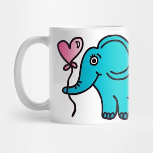 Little Blue Elephant Mug